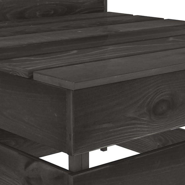 vidaXL Pallet Garden Center Sofa Grey Impregnated Pine Wood