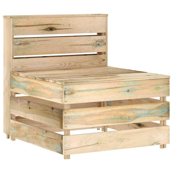 vidaXL Impregnated Pine Wood Pallet Garden Center Sofa
