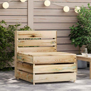 vidaXL Impregnated Pine Wood Pallet Garden Center Sofa