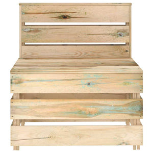 vidaXL Impregnated Pine Wood Pallet Garden Center Sofa