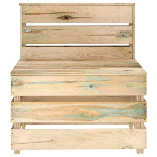 vidaXL Impregnated Pine Wood Pallet Garden Center Sofa