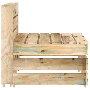 vidaXL Impregnated Pine Wood Pallet Garden Center Sofa