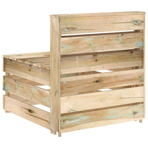 vidaXL Impregnated Pine Wood Pallet Garden Center Sofa