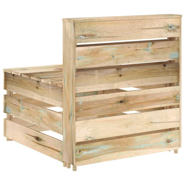 vidaXL Impregnated Pine Wood Pallet Garden Center Sofa