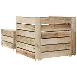 vidaXL 2-Piece Pallet Garden Lounge Set Impregnated Pinewood