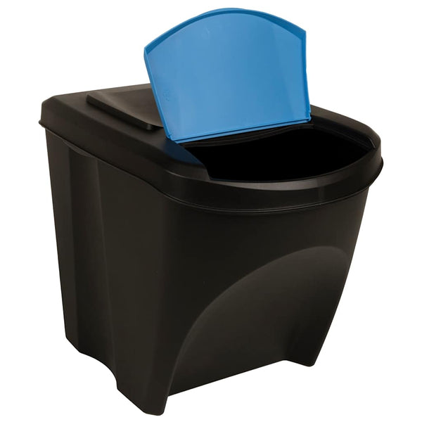 vidaXL Stackable Recycling Bins 3 pcs Anthracite 75 L