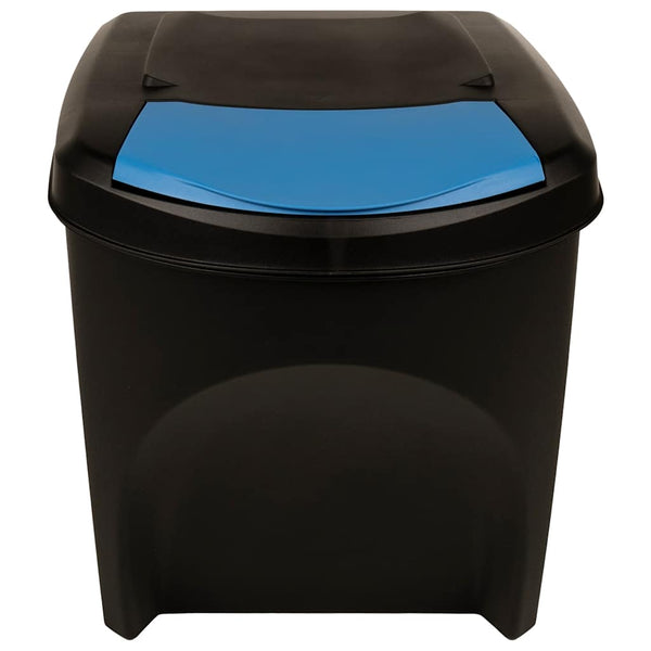 vidaXL Stackable Recycling Bins 3 pcs Anthracite 75 L