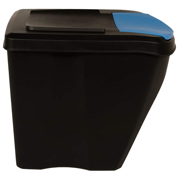 vidaXL Stackable Recycling Bins 3 pcs Anthracite 75 L
