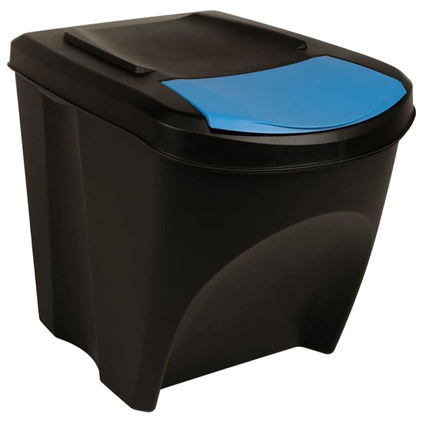 vidaXL Stackable Recycling Bins 4 pcs Anthracite 100 L