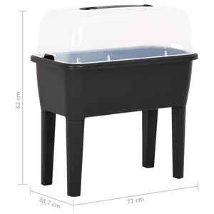 vidaXL Raised Garden Bed 77x38.7x82 cm PP