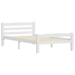 vidaXL Solid Wood Bed White Pine 100x200 cm