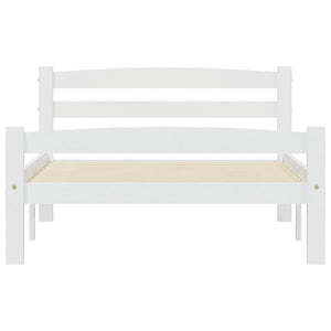 vidaXL Solid Wood Bed White Pine 100x200 cm