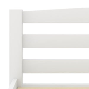 vidaXL Solid Wood Bed White Pine 100x200 cm
