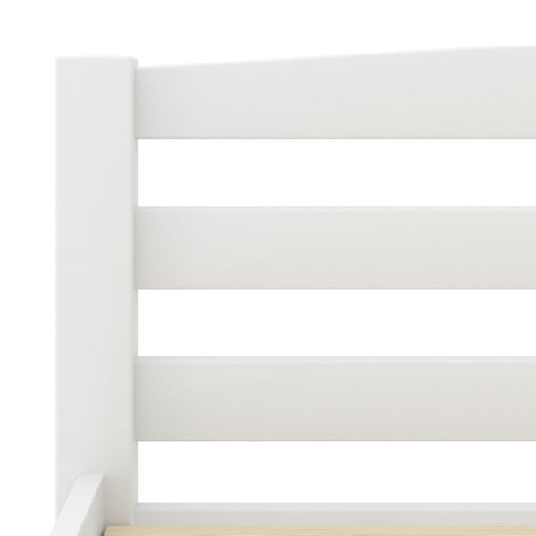 vidaXL Solid Wood Bed White Pine 100x200 cm
