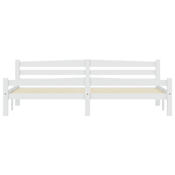 vidaXL Solid Pine Bed White 200x200 cm