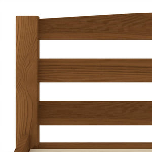 vidaXL Solid Wood Bed Honey Brown Pine 120x200 cm