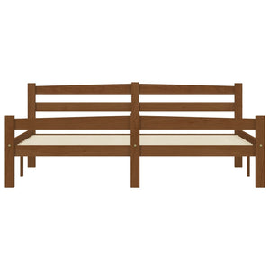 vidaXL Solid Wood Bed Honey Brown Pine 160x200 cm