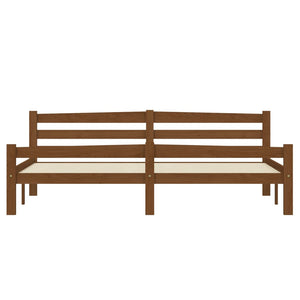 vidaXL Solid Wood Bed Honey Brown Pine 180x200 cm