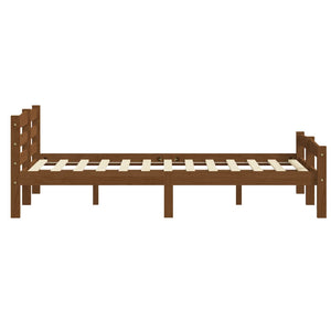 vidaXL Solid Wood Bed Honey Brown Pine 180x200 cm