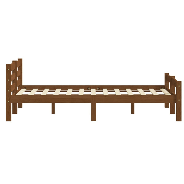 vidaXL Solid Wood Bed Honey Brown Pine 180x200 cm
