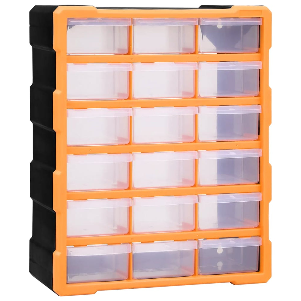 vidaXL Multi-Drawer Organizer 18 Drawers 38x16x47 cm