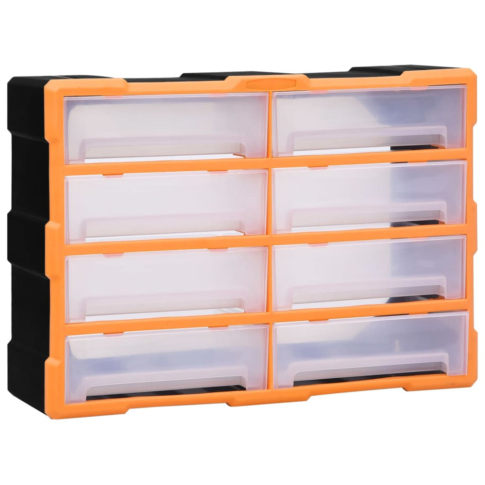 vidaXL Multi-Drawer Organizer 8 Large Drawers 52x16x37 cm