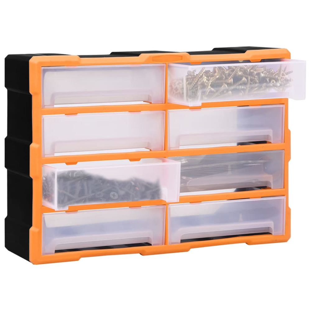 vidaXL Multi-Drawer Organizer 8 Large Drawers 52x16x37 cm