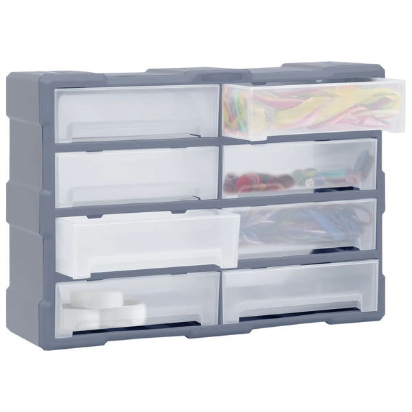 vidaXL Multi-Drawer Organizer 8 large drawers 52x16x37 cm