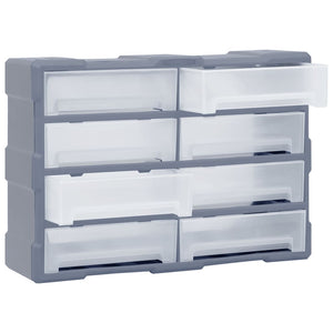 vidaXL Multi-Drawer Organizer 8 large drawers 52x16x37 cm