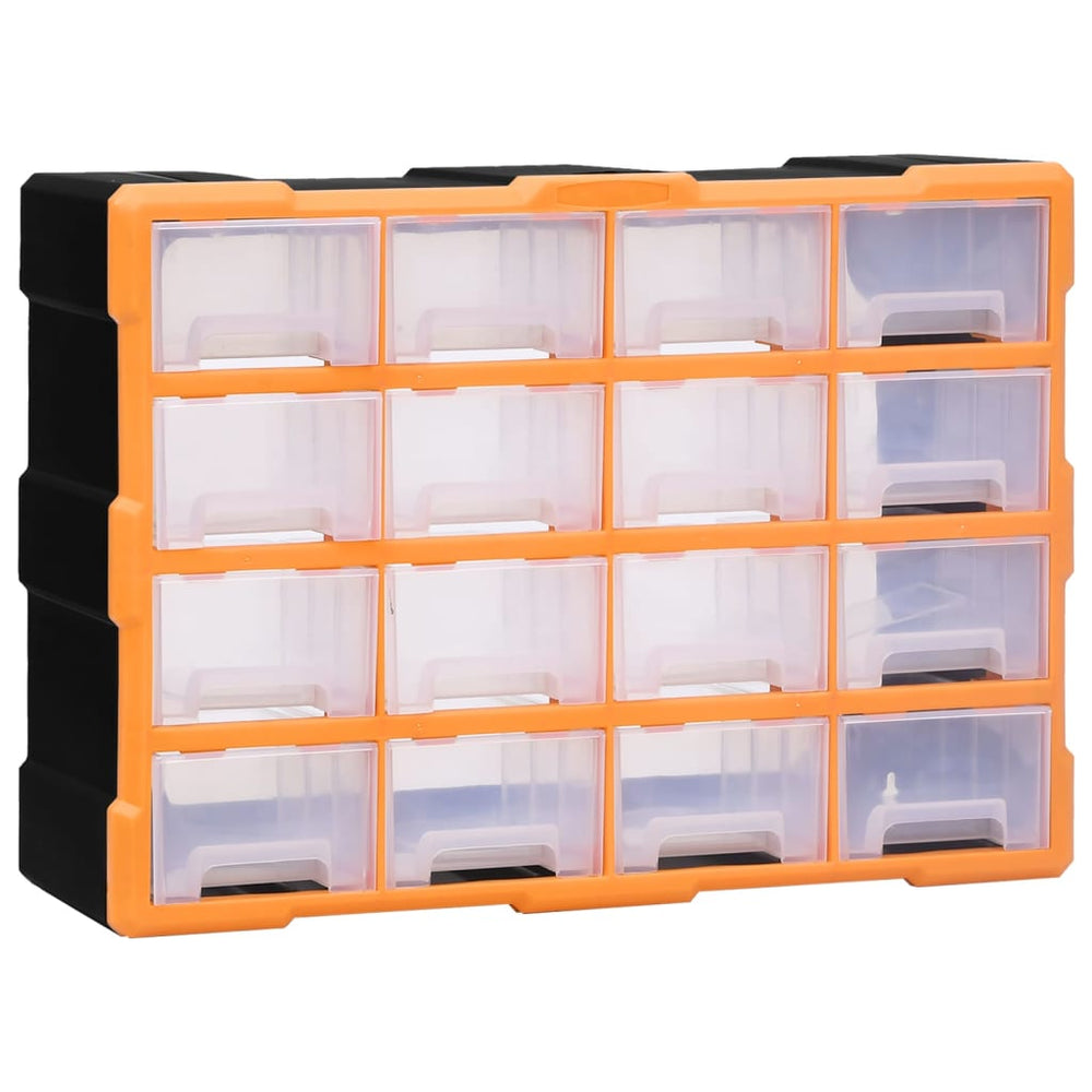 vidaXL Multi-Drawer Organizer 16 Drawers 52x16x37 cm