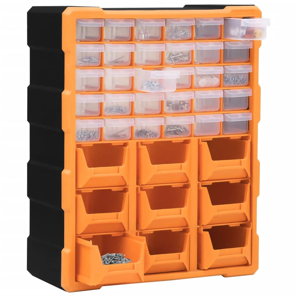 vidaXL Multi-Drawer Organizer with 39 Drawers 38x16x47 cm