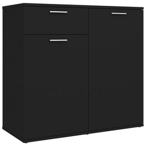 Schwarzes Sideboard 80 cm