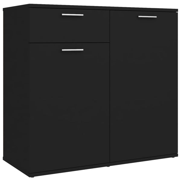 Schwarzes Sideboard 80 cm