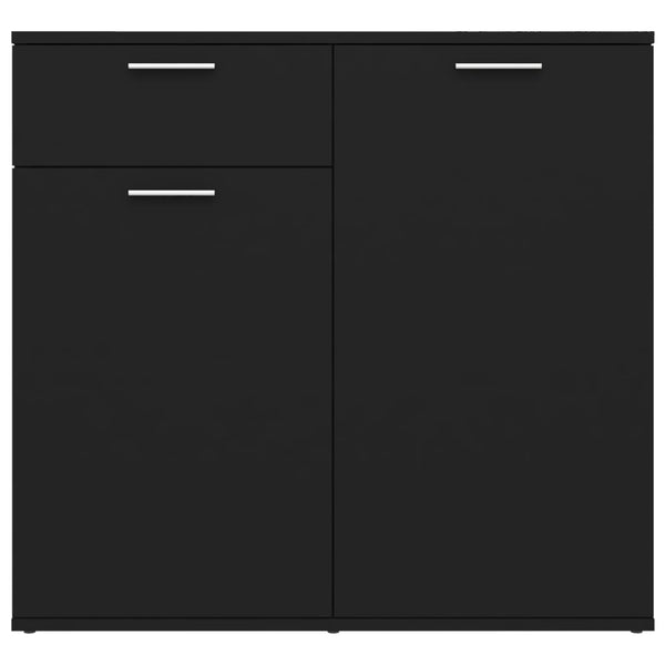 Schwarzes Sideboard 80 cm