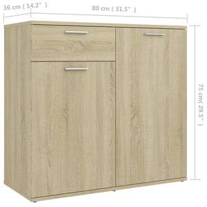 Sonoma-Eiche Sideboard, 80 cm
