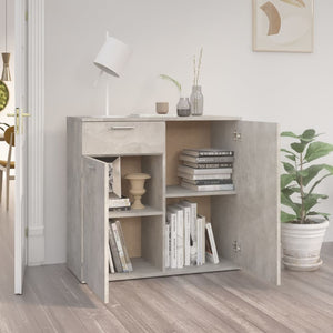 Betongraues Sideboard 80 cm