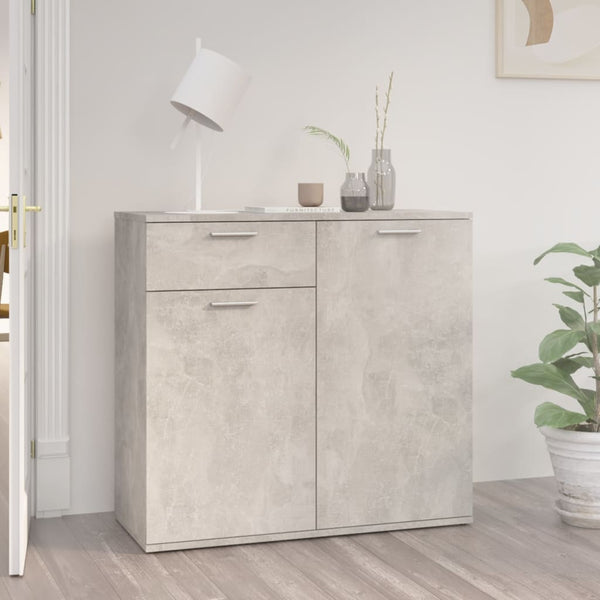 Betongraues Sideboard 80 cm
