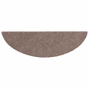 vidaXL Self-Adhesive Stair Mats 5 pcs. 56x17x3 cm Light Brown Half Round