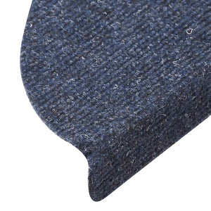 vidaXL Self-Adhesive Stair Treads 5 pcs 56x17x3 cm Blue Semi-Circular