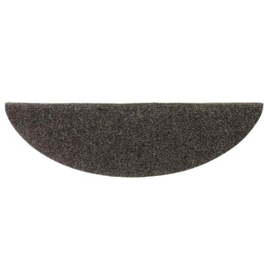vidaXL Self-Adhesive Stair Mats 10 pcs 56x17x3 cm Anthracite Semi-Circular
