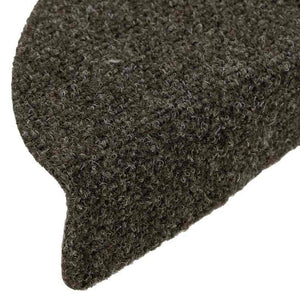 vidaXL Self-Adhesive Stair Mats 10 pcs 56x17x3 cm Anthracite Semi-Circular