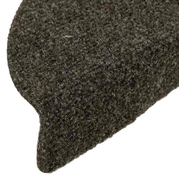 vidaXL Self-Adhesive Stair Mats 10 pcs 56x17x3 cm Anthracite Semi-Circular