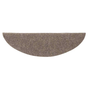vidaXL Stair Mats Self-Adhesive 5 pcs. 56x17x3 cm Beige Semi-Circular