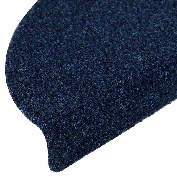 vidaXL Self-Adhesive Stair Treads 5 pcs. 56x17x3 cm Navy Blue Semi-circular