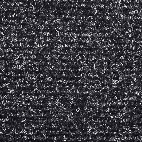 vidaXL Stair Mats Self-Adhesive 10 pcs 65x21x4 cm Dark Grey Half Round Large