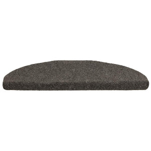 vidaXL Self-Adhesive Stair Treads 5 pcs. 65x21x4 cm Anthracite Semi-Circular Large