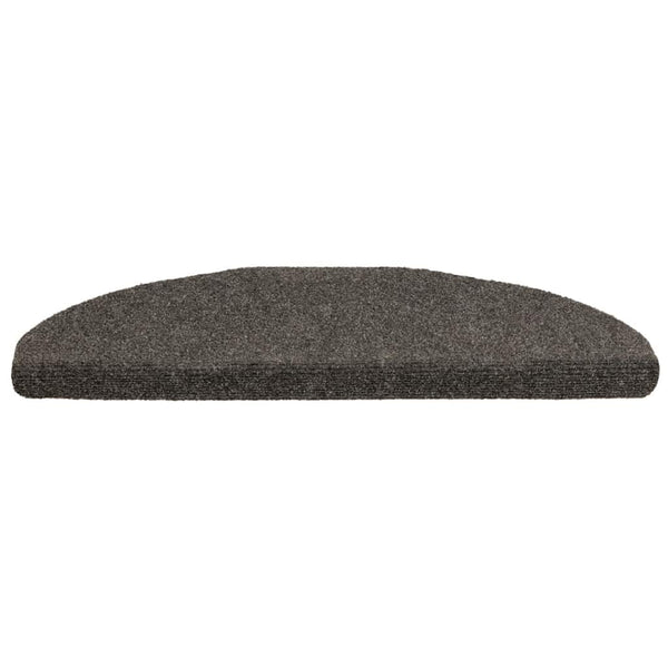 vidaXL Self-Adhesive Stair Treads 5 pcs. 65x21x4 cm Anthracite Semi-Circular Large