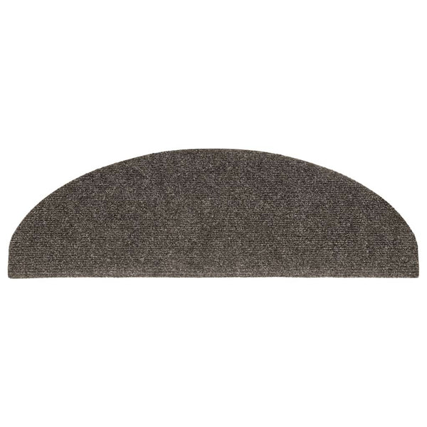 vidaXL Self-Adhesive Stair Treads 5 pcs. 65x21x4 cm Anthracite Semi-Circular Large