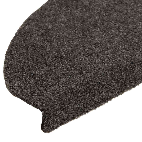 vidaXL Self-Adhesive Stair Treads 5 pcs. 65x21x4 cm Anthracite Semi-Circular Large