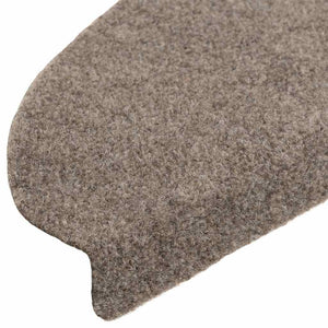 vidaXL Self-Adhesive Stair Mats 5 pcs. 65x21x4 cm Beige Semi-Circular Large